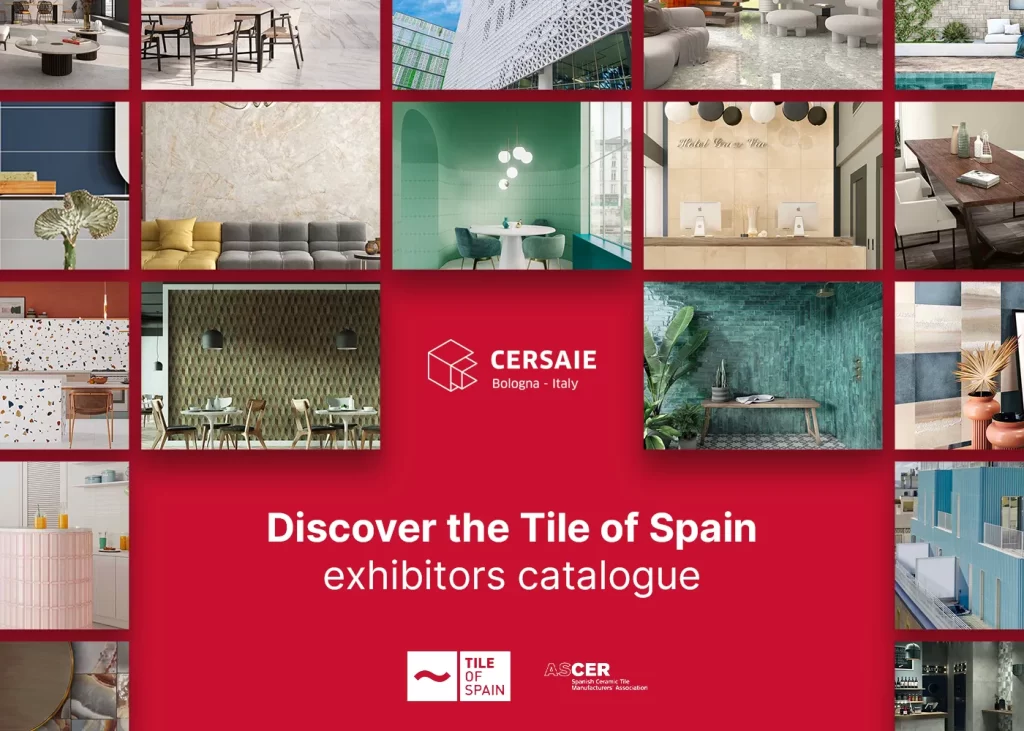 Feria de la Cerámica CERSAIE en Bolonia (Italia) participada por 69 empresas españolas con promoción "Discover the Tile of Spain"
