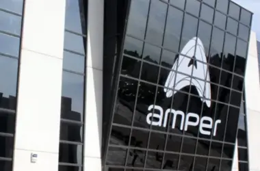 Sede de Amper en la Ciudad de la Imagen, Pozuelo de Alarcón (Madrid). Firma: Amper