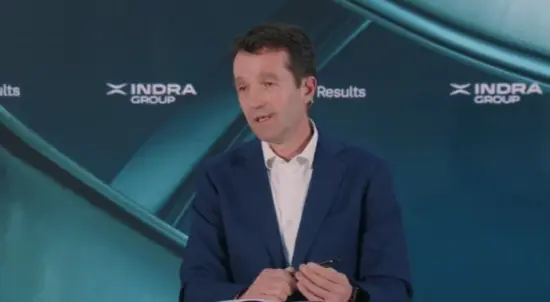 Ángel Escribano, presidente ejecutivo de Indra y copropietario de Escribano M&E. Firma: Industry Talks