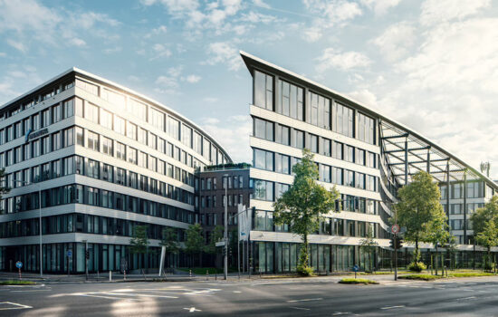 Sede corporativa de Rheinmetall en Düsseldorf. Firma: Rheinmetall