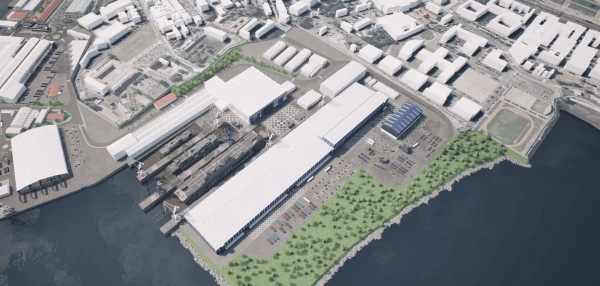 Fábrica digital de subbloques de Navantia en Ferrol (A Coruña). Firma: Industry Talks