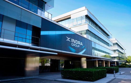 Sede de Indra en Alcobendas (Madrid). Firma: Indra