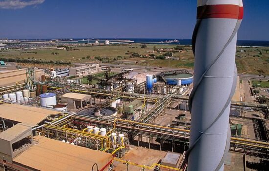 Vista aérea de las instalaciones de la planta de cloro-sosa de Vila-seca I (Tarragona), el principal complejo industrial de Ercros en la Península y el centro operativo donde Bondalti ejecutará gran parte de su nuevo proyecto de especialización química