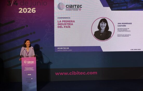 Ana Rodríguez, secretaria general de Recursos Agrarios y Seguridad Alimentaria del Ministerio de Agricultura, Pesca y Alimentación, en Cibitec26. Firma: Industry Talks