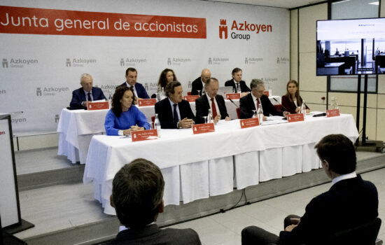 Última Junta General Ordinaria de Accionistas de Azkoyen celebrada celebrada el 9 de junio de 2026 en la sede social de la compañía, en Peralta (Navarra). Firma: Azkoyen