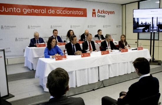 Última Junta General Ordinaria de Accionistas de Azkoyen celebrada celebrada el 9 de junio de 2026 en la sede social de la compañía, en Peralta (Navarra). Firma: Azkoyen