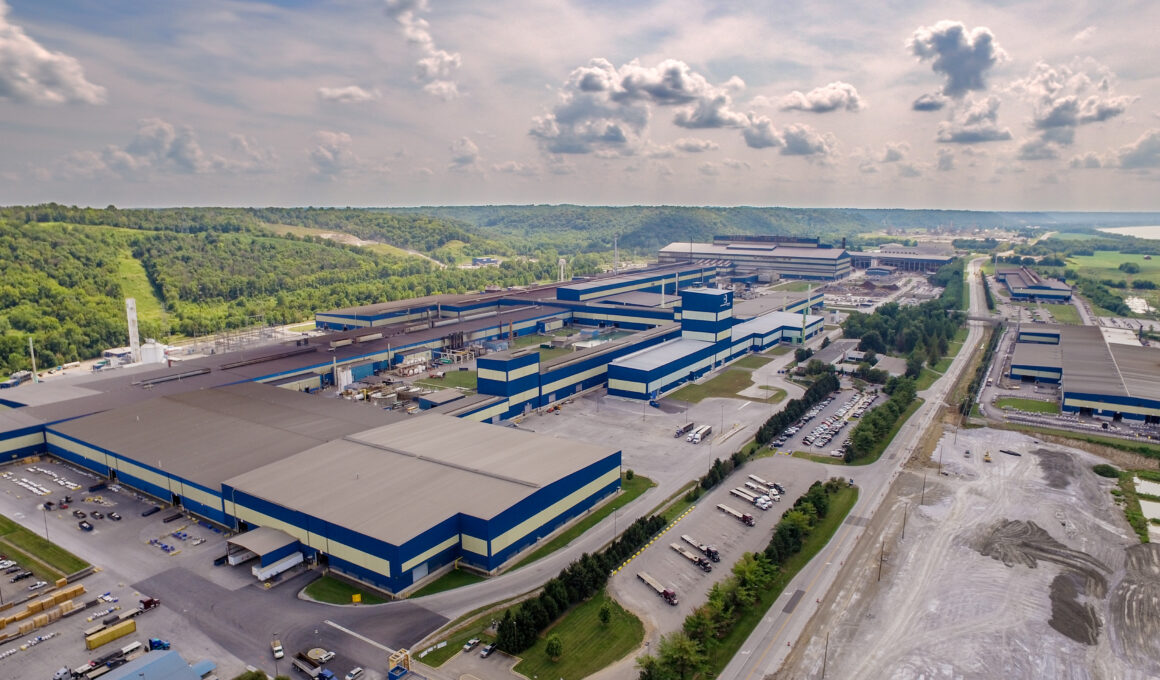 Fábrica de North American Stainless (NAS), del grupo Acerinox, ubicada en Kentucky (Estados Unidos). Firma: Acerinox