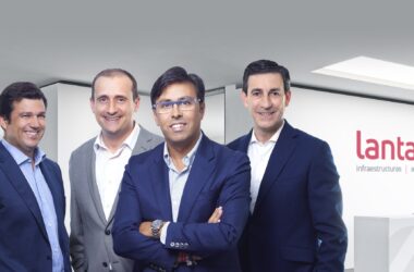 Los cuatro fundadores y actuales directivos del Grupo Lantania, ex altos ejecutivod de la extinta Isolux Corsán (desde la izda.): De izquierda a derecha: José Alberto Carrasco, Andrés Álvarez, Federico Ávila y Luis Manuel Corrales. Firma: Lantania