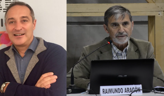 Juan Carlos López González (izquierda) y Raimundo Aragón Bombín, mediadores en el conflicto laboral de Airbus España en el marco del SIMA. Firma: Industry Talks