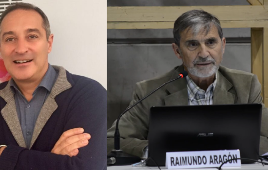Juan Carlos López González (izquierda) y Raimundo Aragón Bombín, mediadores en el conflicto laboral de Airbus España en el marco del SIMA. Firma: Industry Talks