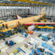 Trabajos de conversión y modificación militar de una aeronave A330 comercial en las instalaciones de Airbus Defence and Space en Getafe, Madrid. Firma: Industry Talks
