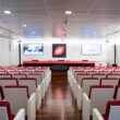 Auditorio de la sede corporativa de Duro Felguera en Gijón, escenario de sus juntas de accionistas, como la extraordinaria que se celebrará el 18 de septiembre y la que se se someterá a votación la adjudicación de un contrato de 210 millones de euros como operación vinculada con su accionista principal, el Grupo Prodi, para la construcción de una planta de ciclo combinado en México, conocido como proyecto Tula. Firma: Duro Felguera