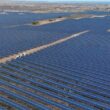 Vista aérea del Parque Solar Chiprana, en Zaragoza, un macroproyecto de Soltec en el mercado español. Firma: Soltec