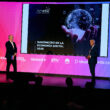 Jorge Morillo, presidente de la Comisión de Agenda y Estrategia Digital, (izda.) y Celestino García, director general de Ametic, en la presentación del 'Barómetro de la economía digital'. Firma: Ametic