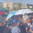 Trabajadores de Airbus España en huelga, concentrados en el Campus Futura de la multinacional en Getafe (Madrid), su sede corporativa, el 7 de septiembre de 2026. Firma: industry TALKS