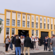 Entrada al Centro de Cualificación para las Nuevas Industrias de Cartagena (NIQ), también llamado Navantia Academy, el día de su presentación pública. Firma: Ayuntamiento de Cartagena